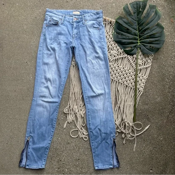 Mother Denim Size 24 - The Looker Ankle Zip Jeans - Picture 4 of 10